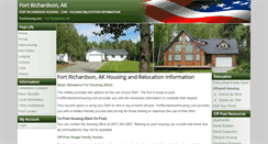Desktop Screenshot of fortrichardsonhousing.com
