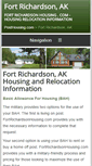Mobile Screenshot of fortrichardsonhousing.com
