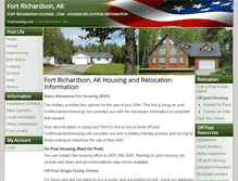 Tablet Screenshot of fortrichardsonhousing.com